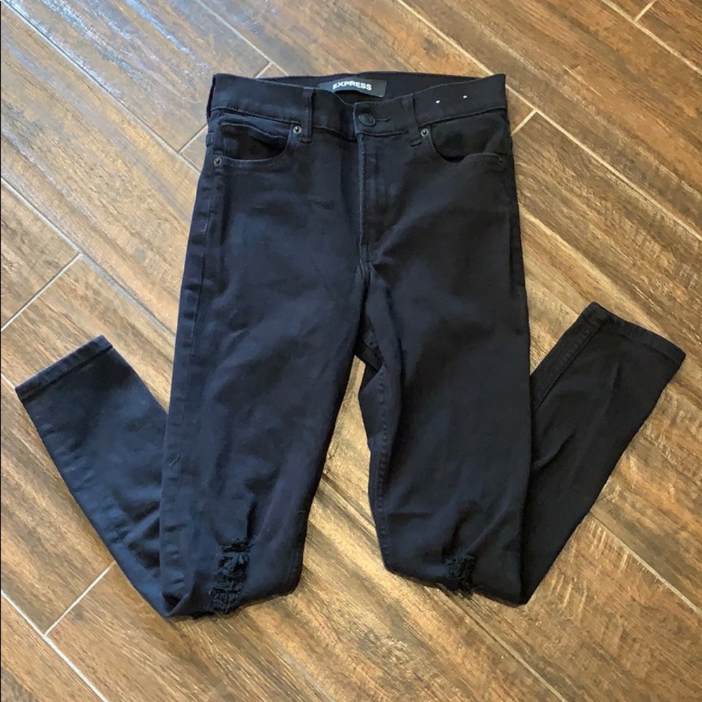 Express High Rise Skinny Jeans